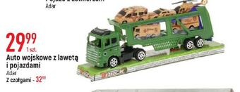 E.Leclerc Auto wojskowe z lawetą i czołgiem adar oferta