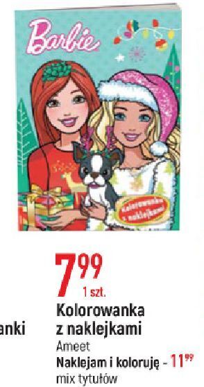 E.Leclerc Kolorowanka z naklejkami barbie oferta