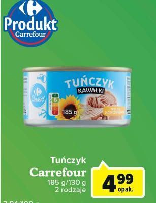 Globi Tuńczyk kawałki w oleju carrefour classic oferta