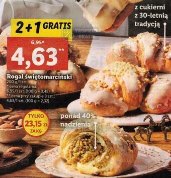 Lidl Rogal świętomarciński 200g oferta
