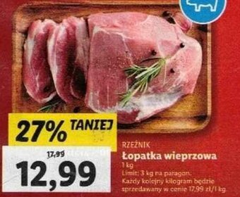 Lidl Łopatka wieprzowa 1kg oferta
