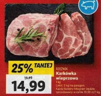 Lidl Karkówka wieprzowa 1kg oferta