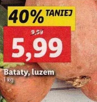 Lidl Bataty, luzem 1kg oferta
