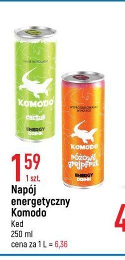 E.Leclerc Napój cactus komodo energy drink oferta