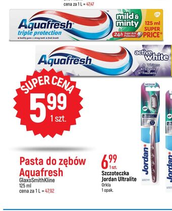 E.Leclerc Pasta do zębów aquafresh active white oferta