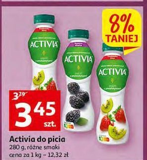 Auchan Jogurt suszona śliwka danone activia oferta