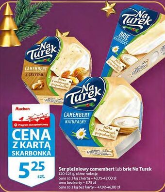 Auchan Ser camembert z grzybami turek naturek oferta