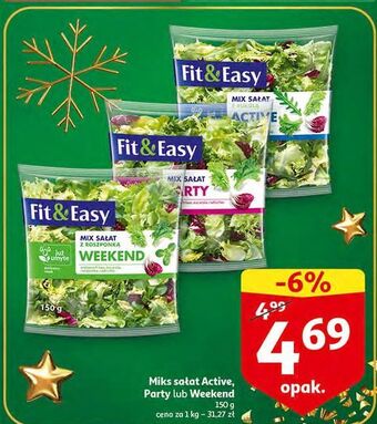 Auchan Mieszanka sałat party fit & easy oferta