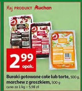 Auchan Buraki gotowane całe auchan różnorodne (logo czerwone) oferta