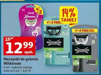 Auchan Maszynka do golenia wilkinson xtreme 3 sensitive comfort oferta