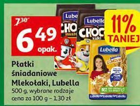 Auchan Płatki choco muszelki lubella mlekołaki oferta