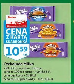 Auchan Czekolada peanut caramel milka mmmax oferta
