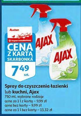 Auchan Spray do czyszczenia łazienki ajax bathroom oferta