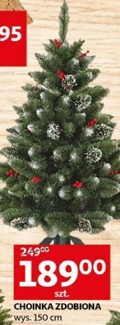 Auchan Choinka zdobiona 150 cm oferta