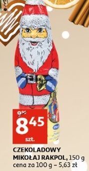 Auchan Mikołaj z czekolady rakpol oferta