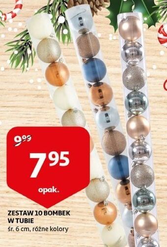 Auchan Bombki plastikowe 6 cm oferta