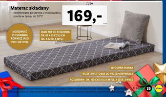 Lidl Materac składany 190 x 65 8.5 cm oferta