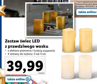 Lidl Świeca led oferta