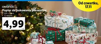 Lidl Papier do pakowania 500 x 70 cm crelando oferta