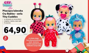 Lidl Lalka tiny cuddles 25 cm cry babies oferta