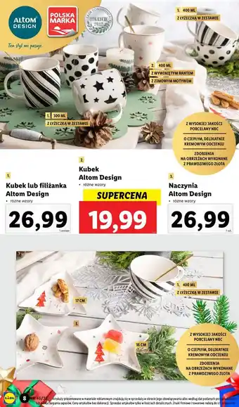 Lidl Talerz choinka altom design oferta