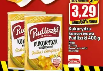 Topaz Kukurydza konserwowa Pudliszki 400g oferta