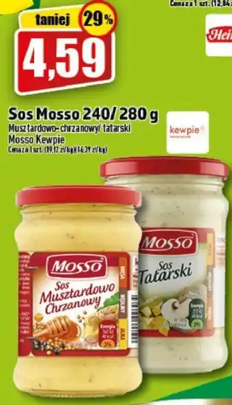 Topaz Sos Mosso 240/280 g Musztardowo chrzanowy/tatarski oferta