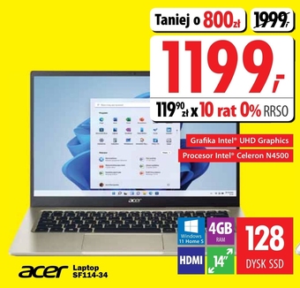 Media Expert Laptop acer oferta