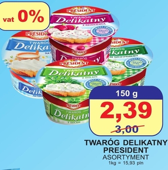 Primus Président twaróg delikatny naturalny 150 g oferta