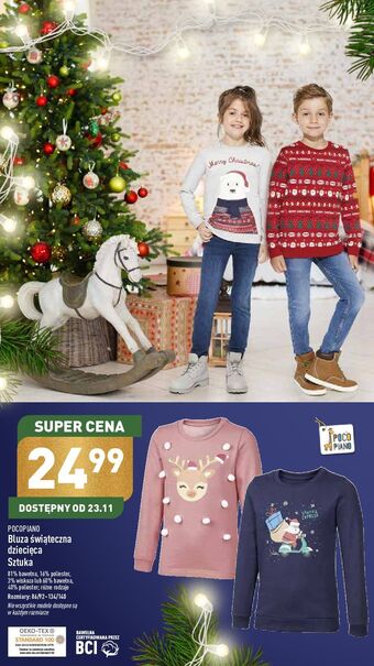 ALDI Bluza dziecięca świąteczna pocopiano oferta