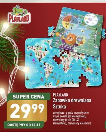 ALDI Puzzle magnetyczne mapa świata playland oferta