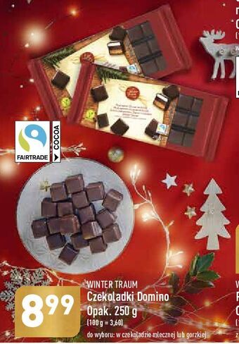 ALDI Czekoladki domino w czekoladzie mlecznej wintertraum oferta