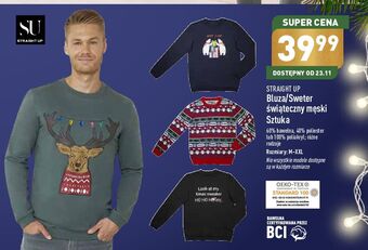 ALDI Sweter męski z motywem świątecznym m-xxl straight up oferta