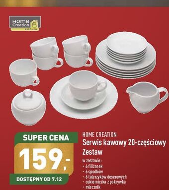 ALDI Serwis kawowy home creation oferta