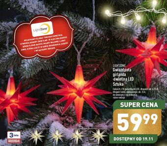 Girlanda gwiaździsta 10led lightzone