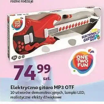 Auchan Gitara elektryczna mp3 one two fun oferta