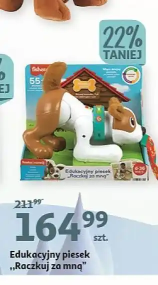 Auchan Piesek raczkuj ze mną hhh15 fisher-price oferta