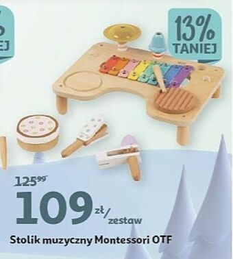 Auchan Stolik muzyczny montessori oferta