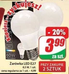Dino Żarówka 8.5 w e27 oferta