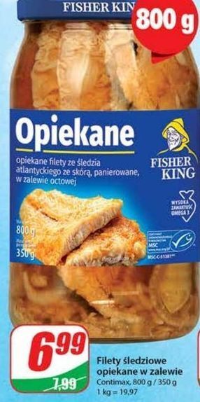 Dino Filety śledziowe opiekane w zalewie octowej fisher king oferta