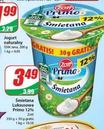 Dino Śmietana 12 % zott primo oferta