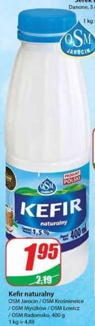 Dino Kefir natura 1.5% osm krośniewice oferta