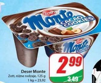 Dino Deser mleczno-czekoladowy zott monte cacao cookies oferta