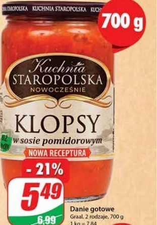 Dino Klopsy w sosie pomidorowym kuchnia staropolska oferta