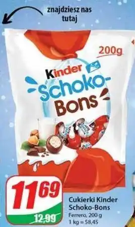 Dino Cukierki czekoladowe kinder schoko-bons oferta