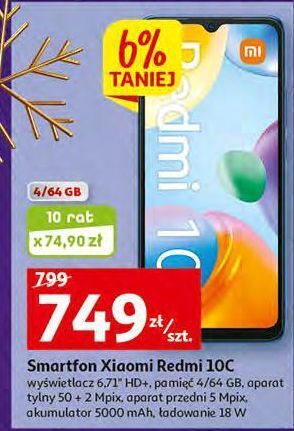 Auchan Smartfon redmi 10c 4/64gb xiaomi oferta