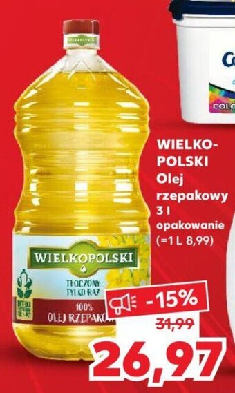 Kaufland WIELKOPOLSKI Olej rzepakowy 3l oferta