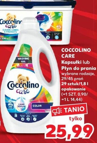 Kaufland COCCOLINO CARE Kapsułki lub Płyn do prania 29szt. / 1,8l oferta