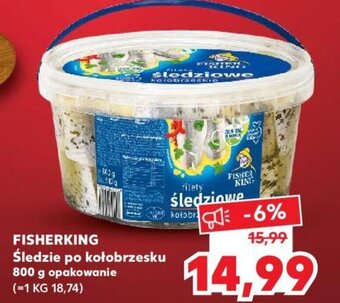 Kaufland FISHERKING Śledzie po kołobrzesku 800g oferta