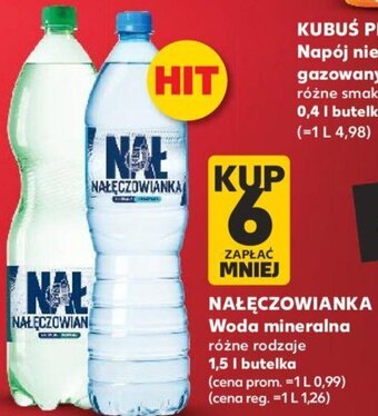 Kaufland NAŁĘCZOWIANKA Woda mineralna 1,5l oferta